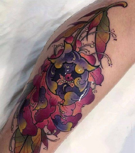 纹身牡丹花 9组传统的牡丹主题纹身图案