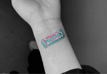 很个性的一组小食品纹身图片