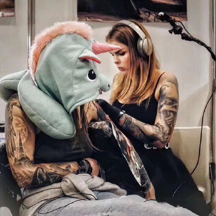 欧美炫彩风格的一组写实纹身图片