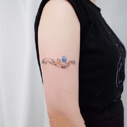 纹身小宝石图片 小清新的一组宝石小纹身图案