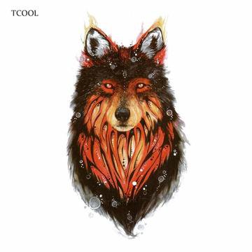 37组各风格的帅气狼头纹身图案手稿