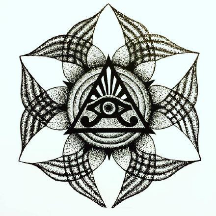 26款漂亮的帅气黑灰点刺纹身图案手稿