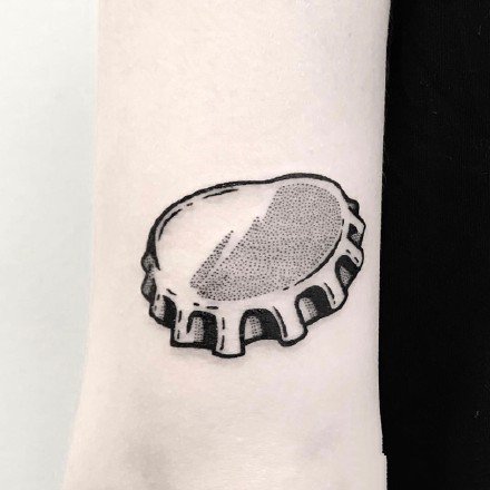 18组黑灰school风格的点刺小图纹身作品