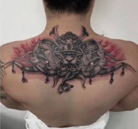 纹身新传统图片 新传统风格的一组包臂唐狮等纹身图片