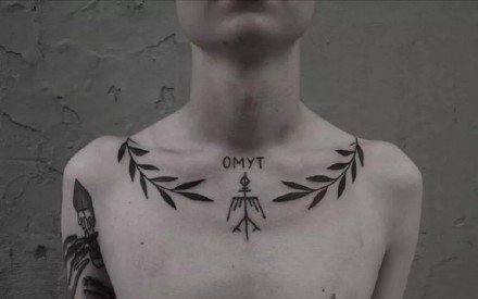 一组很好看的橄榄枝纹身图片