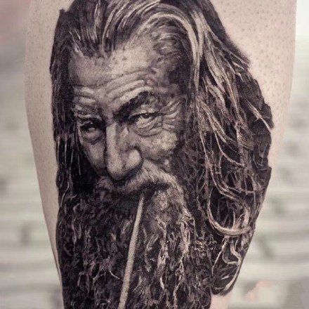 27款个性的暗黑灰纹身作品图片欣赏