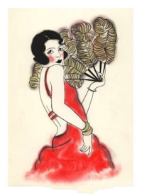 27款时尚女郎的纹身手稿素材图片欣赏