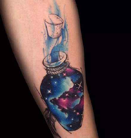 星空纹身 23组梦幻感觉的星空纹身图案