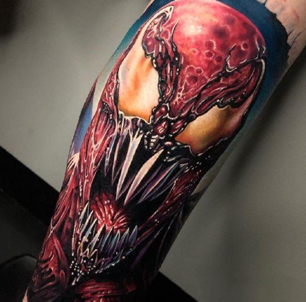 漫威纹身 18款漫威的角色人物逼真写实纹身图案