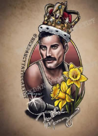 9张newschool风格的欧美人物纹身手稿