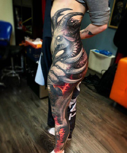 9款欧美逼真的立体写实纹身图案