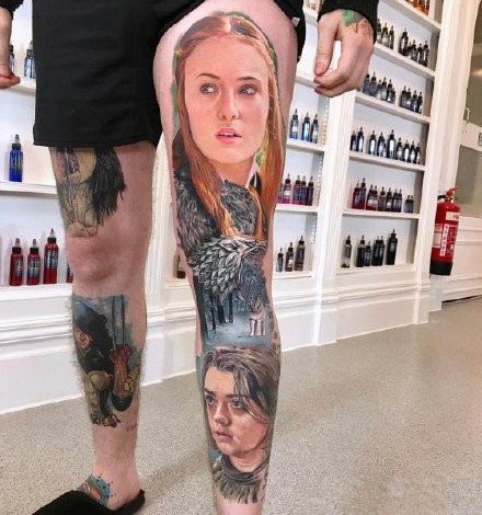 人物肖像纹身 9张逼真的人物写实纹身图案