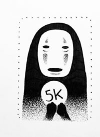 一组超可爱的点刺小黑图纹身图片