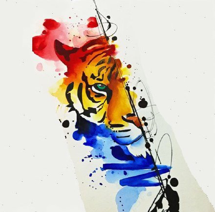 27款漂亮的水彩色素材纹身手稿图案