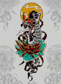 27组日式风格的传统纹身手稿图片