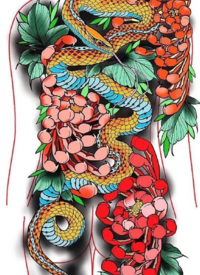 28款新传统的彩图纹身手稿图案欣赏