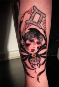 黑灰蜘蛛纹身 9款蜘蛛主题的纹身作品欣赏