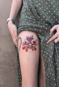 猫狗纹身 可爱小猫小狗主题的一组彩色小纹身图片缩略频道推荐图