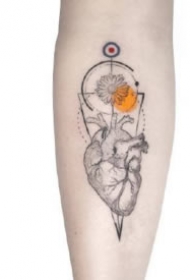 小臂水彩纹身 好看的水彩设计小臂纹身图片