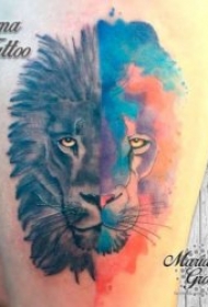 纹身彩绘图片  几款技巧与创意并行的彩绘纹身图案