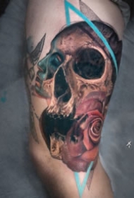 9组很好看的创意骷髅纹身图片