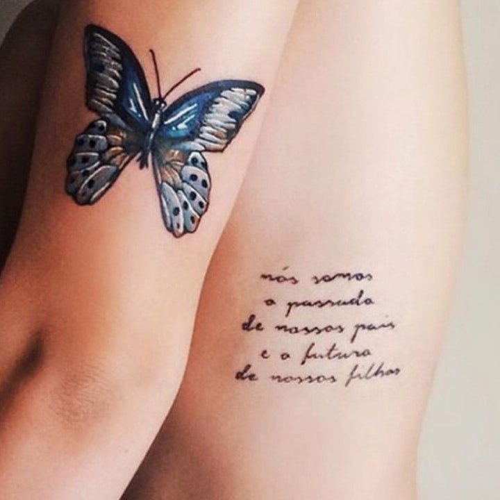 蝴蝶纹身图案 12款漂亮且梦幻的蝴蝶纹身图案