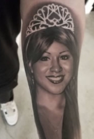 肖像纹身 欧美写实逼真的人像纹身图片