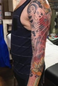 传统花臂纹身 传统风格的9张花臂纹身作品图案欣赏
