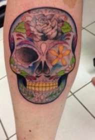 骷髅头纹身图案 十分另类的一组骷髅头纹身图案