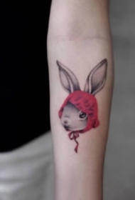 卡通风格的可爱小臂纹身小图片