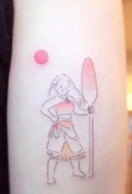 简笔纹身图-卡通版风格的9张小清新简笔纹身图片