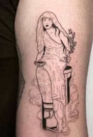 异域风情一组简约个性线图纹身欣赏