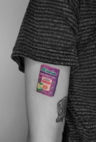 很个性的一组小食品纹身图片