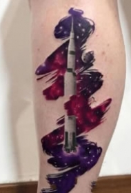 好看的一组梦幻小彩色纹身图片