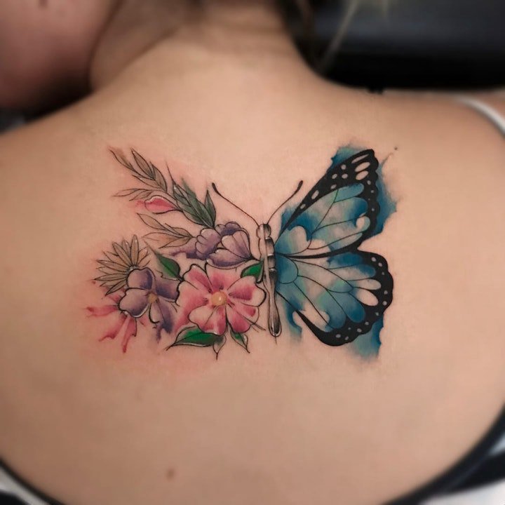 蝴蝶纹身图案 12款漂亮且梦幻的蝴蝶纹身图案