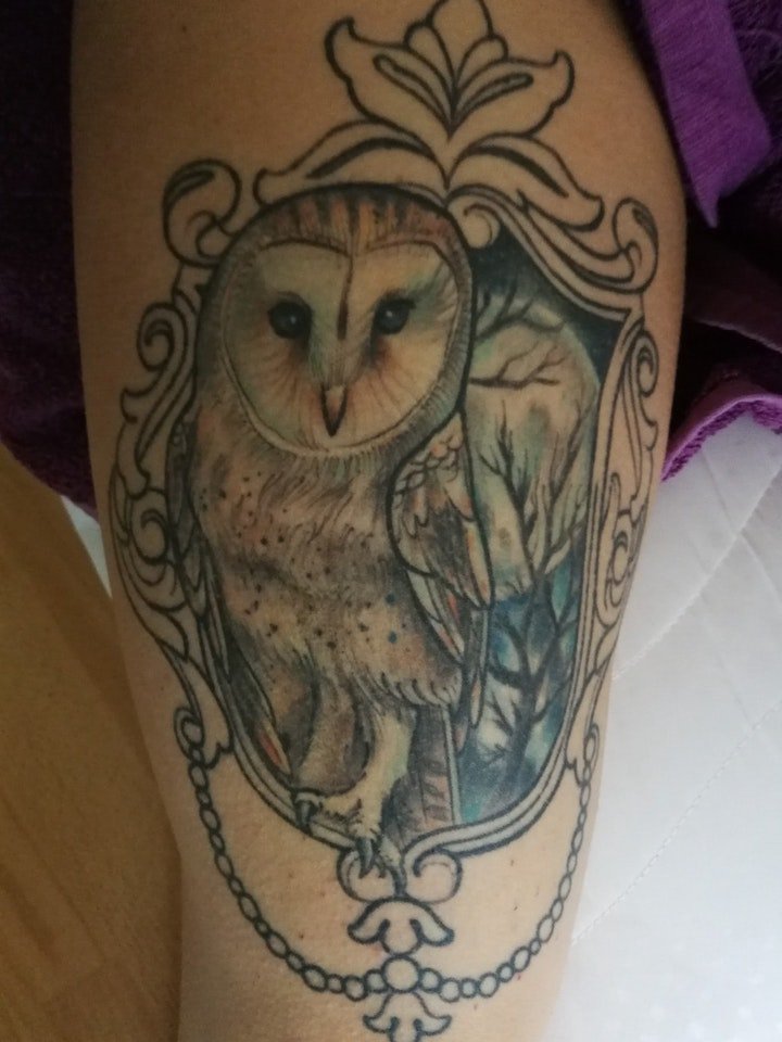 欧美镜子纹身 另类个性复古纹身风格的欧美镜子纹身图案