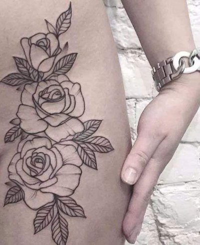 栀子花纹身 芬芳馥郁的栀子花纹身图案