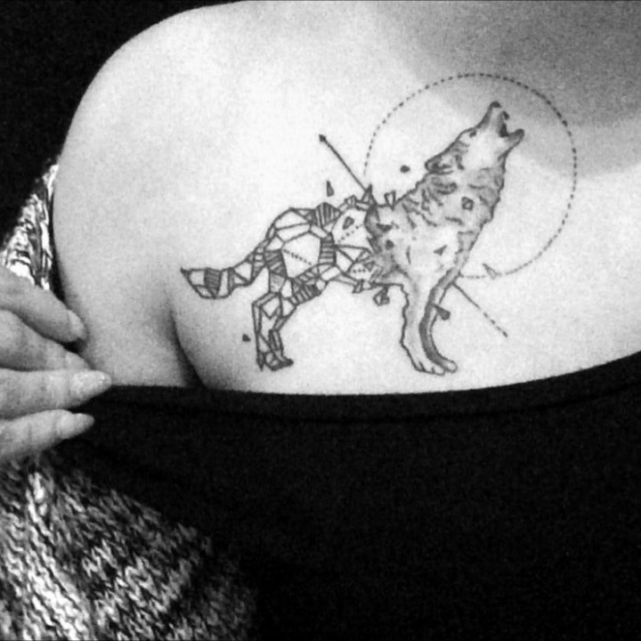 狼的纹身图案   技巧与创意并存的狼纹身图案