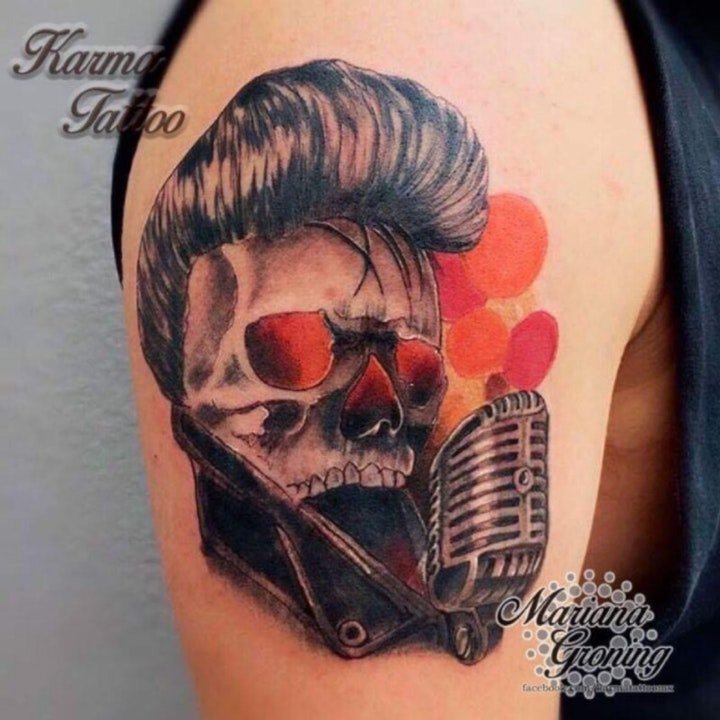 纹身彩绘图片  几款技巧与创意并行的彩绘纹身图案