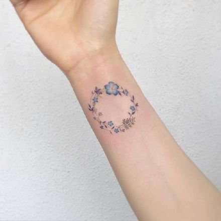 花环纹身 9款小清新的花环纹身图案