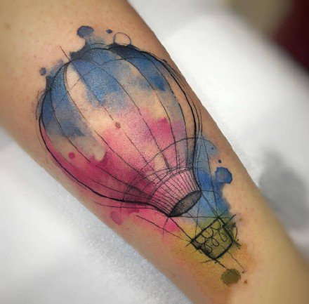 18款清新的水彩美图纹身图案