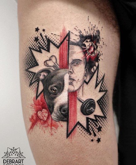 9张水彩色的创意唯美小清新纹身图片