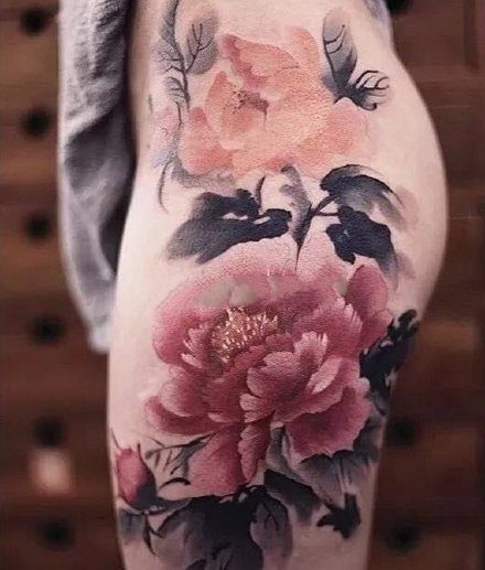 中国风的9张水墨国画风格纹身图片