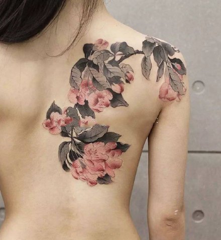 中国风的9张水墨国画风格纹身图片