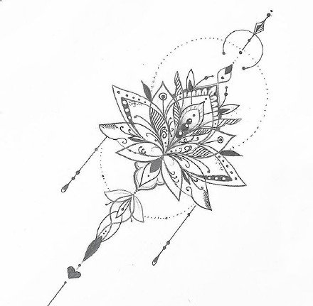 关公手稿 9款创意的关公关羽纹身手稿图案