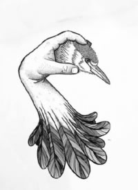 33组创意的黑灰纹身小图手稿图片