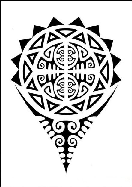 33款玛雅图腾的纹身手稿设计图案欣赏