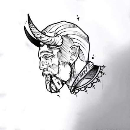 34款创意的黑灰点刺等小图纹身手稿图片