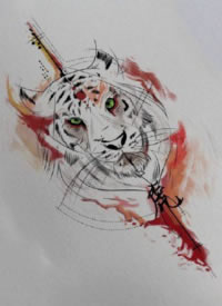 9款生肖主题的纹身手稿图片