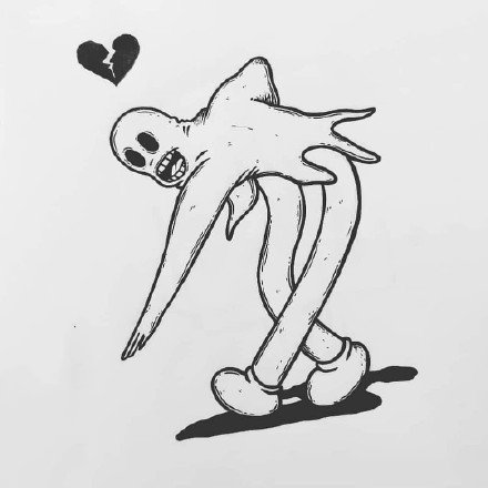 一组趣味小骷髅的纹身手稿图片欣赏